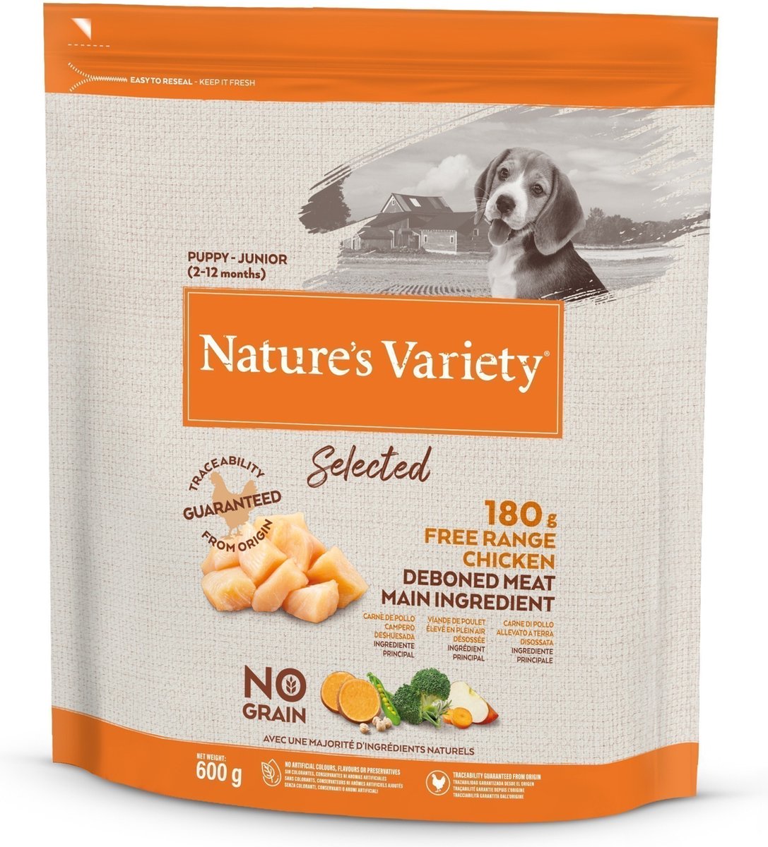 Nature's Variety - Selected Puppy Junior Free Range Chicken Hondenvoer