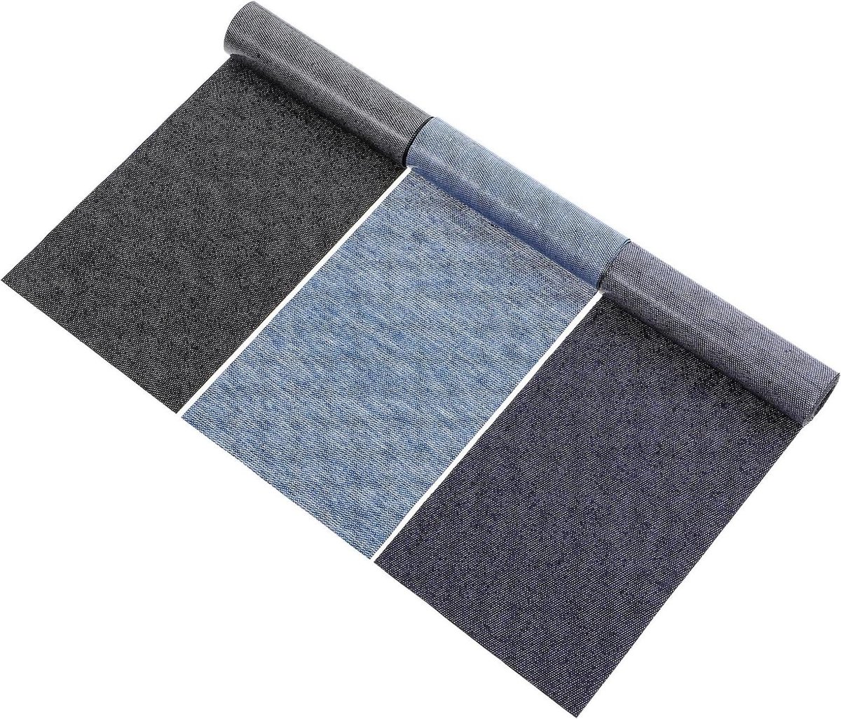 Goedkoopste 3 rollen strijkpatches 51 × 8 cm - opstrijkpatches jeansplikken - opstrijkpatch voor binnenin jeans en jas