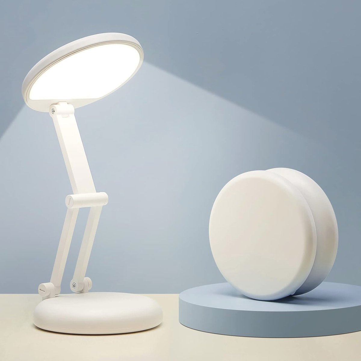 Dimbare LED Tafellamp - Draagbare Oplaadbare Batterijlamp voor Slaapkamer en Bureau