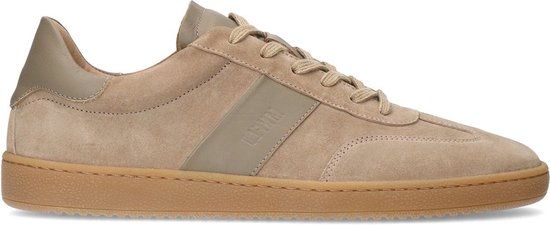 Manfield Heren Beige suede sneakers Maat 41 bol