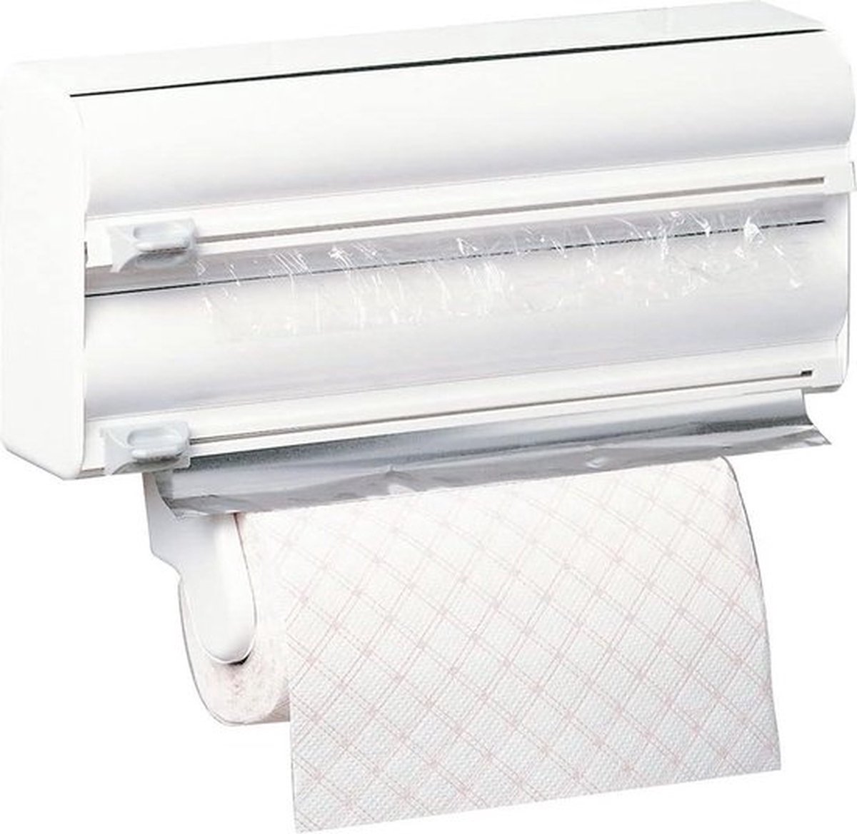 PolkaHome Foliehouder 2200 keukenrolhouder met 3 rolhouders keukenorganisator Foliehouder