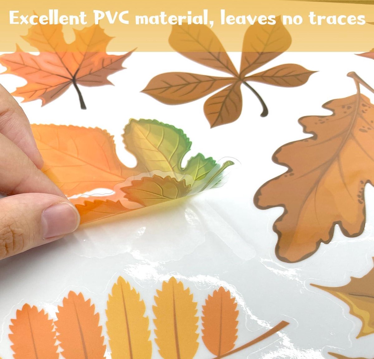 15 Autocollants Fenêtre Décoratifs Automne Et Thanksgiving - Motifs Feuilles Et Gnomes - Adhésif PVC 30x20 Cm - Pour Vitres, Miroirs, Surfaces Lisses