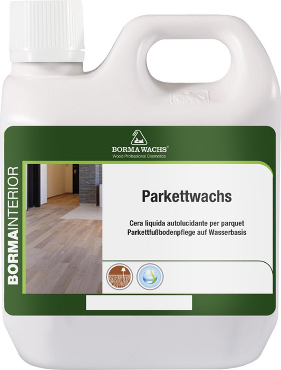Borma Wachs Parketwas vloeibare was op waterbasis Diep mat (10 GU) kleurloos - 1 liter