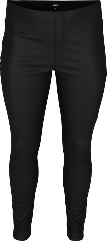 ZIZZI MJOY, COATED, PLAIN LEGGINGS Dames Legging - Black - Maat L (50-52)