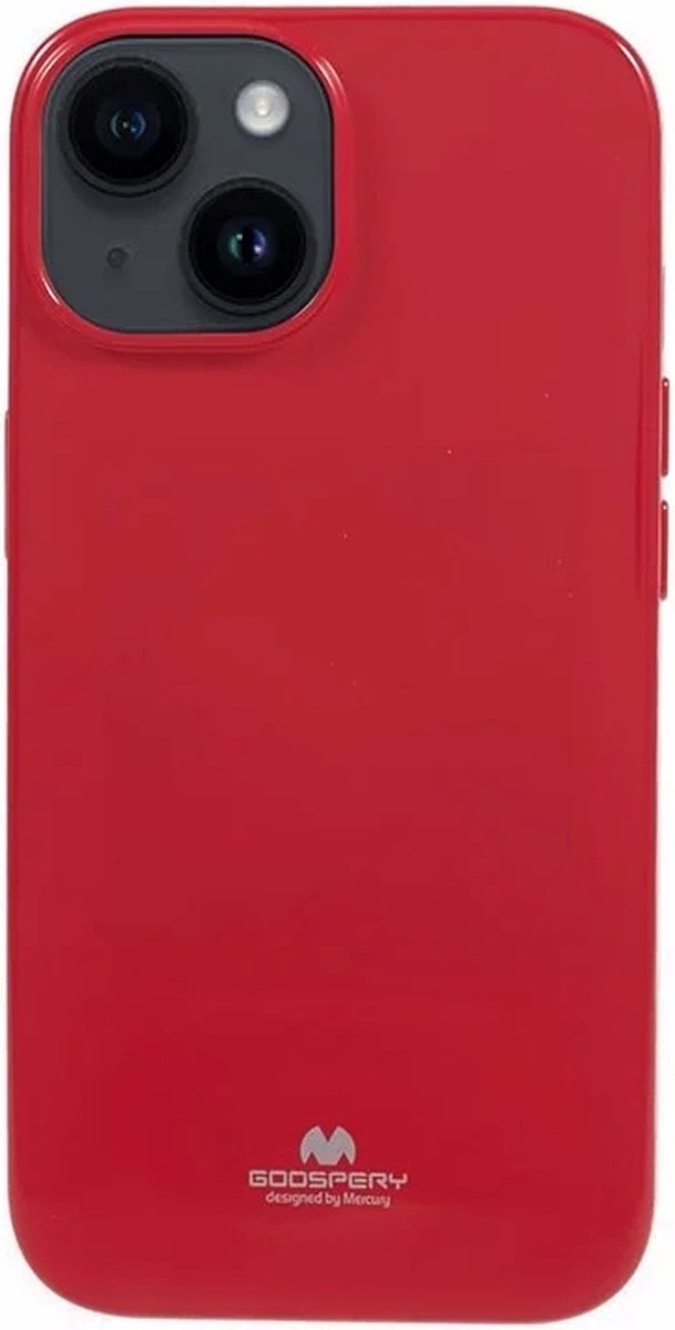 Goospery - iPhone 15 - Backcover hoesje Jelly - Rood