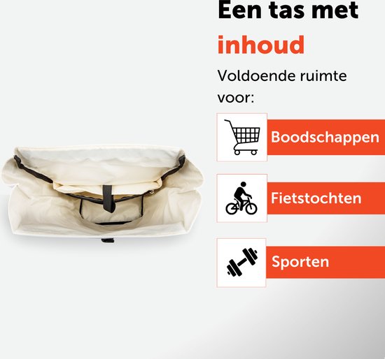 New Looxs Nyborg Single - Fietstas Enkel - Afneembare Schoudertas - 13 inch Laptopvak - Waterdicht Polyester - 17 liter - Zwart & Donker Grijs van New Looxs — afbeelding 5