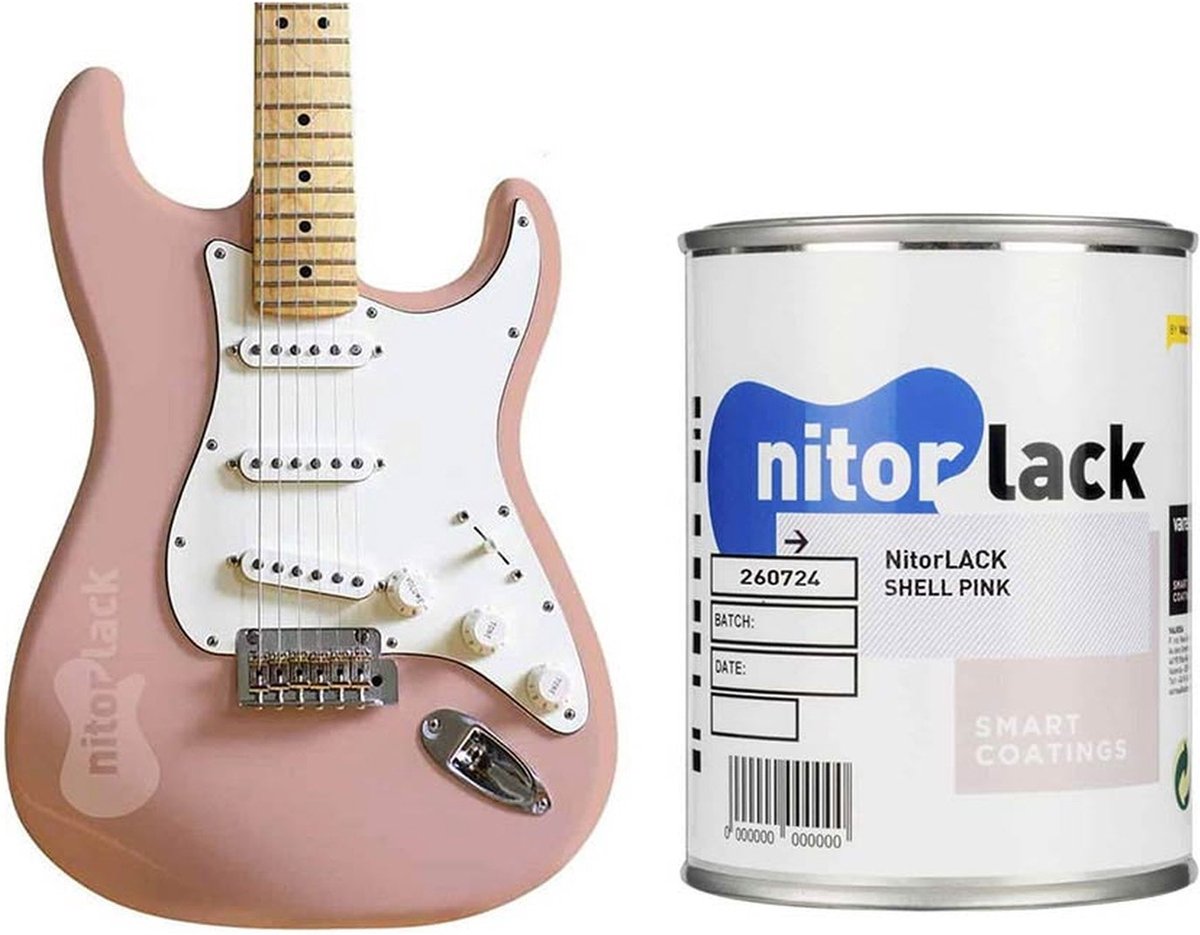 NitroLACK Nitrokleur Lak - Shell Roze voor Gitaren en Ukulele's