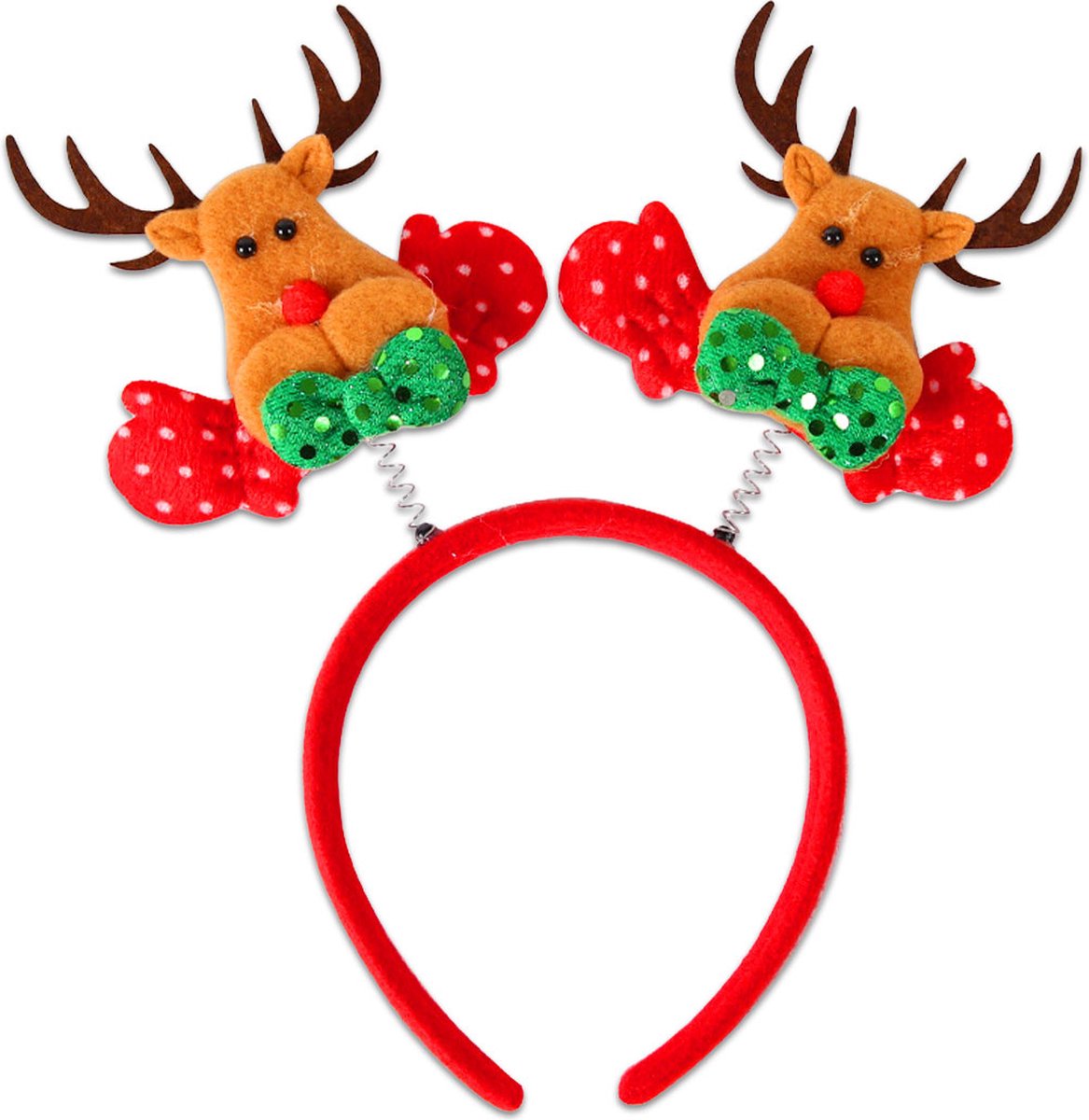 LUQ - Rendier - Diadeem - Kerst - Kerstdiadeem - Tiara - Kersthaarband - Kerstversiering - Kinderen - Volwassenen