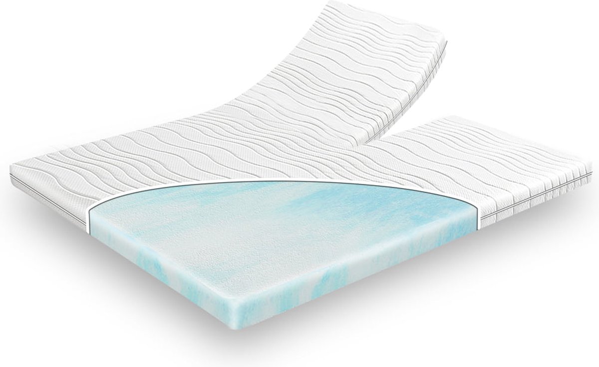 Koudschuim splittopper 180x220 dikte 9 cm
