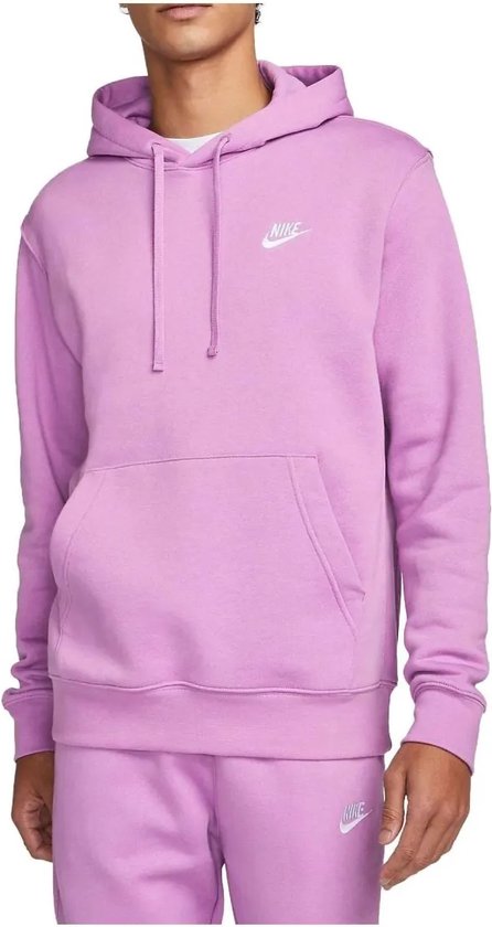 Nike Club Fleece Hoodie Maat M Paars Trui Unisex bol