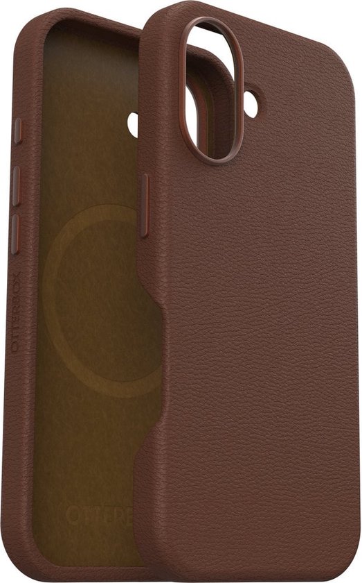 Foto: Otterbox symmetry geschikt voor iphone 16 cactus leren hoesje magnetisch backcover rich adobe