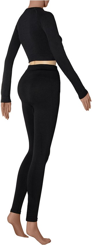 Xtreme - Ensemble de sport femme - Leggings/Crop Top - Zwart - XL - Leggings de sport - Crop top de Sport