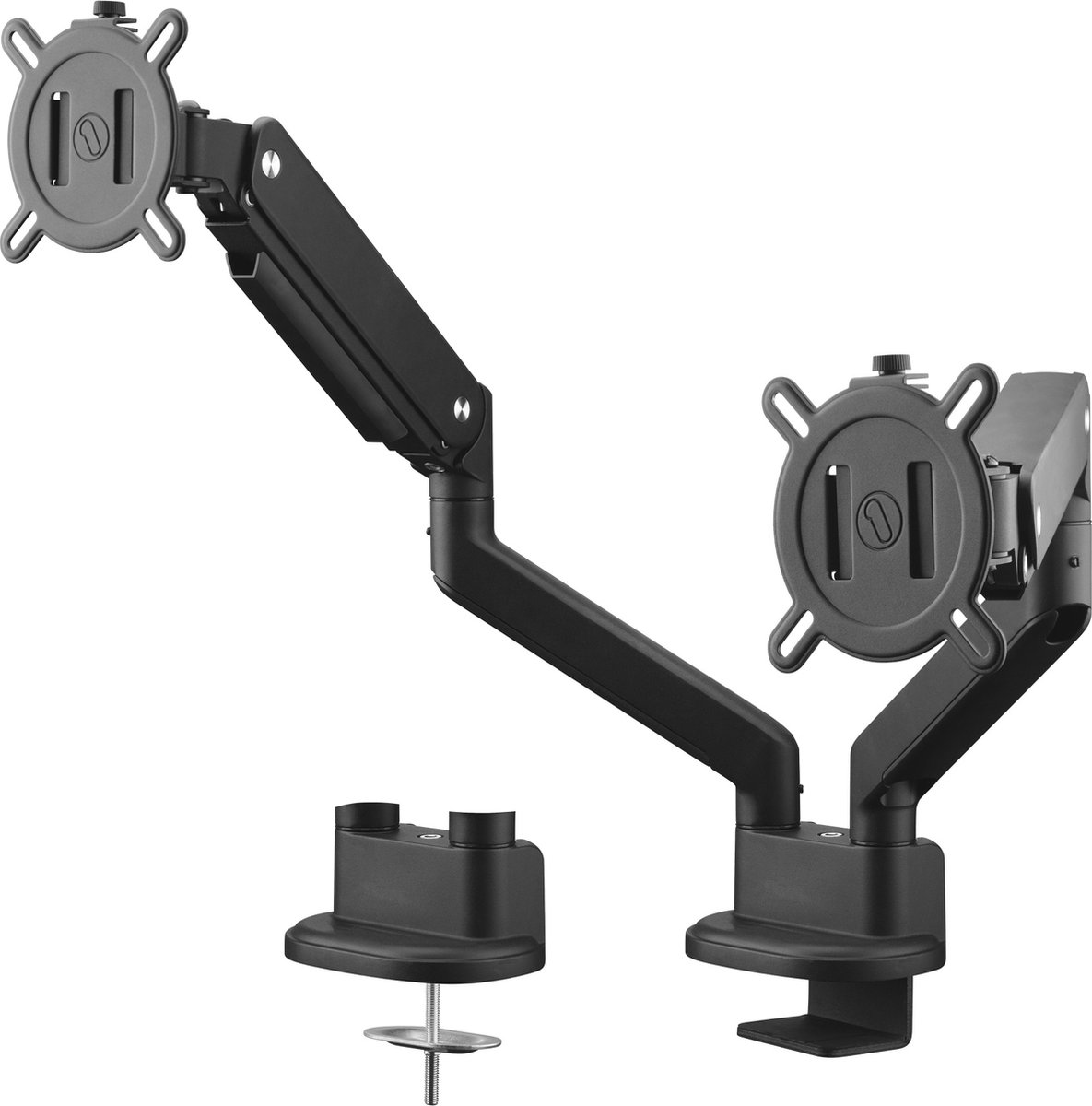 One For All DM4210 Solid-line universele dubbele monitorarm - 2 monitoren - VESA 100 x 100 - zwart