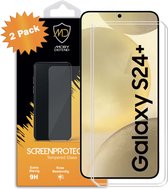 2-Pack MobyDefend Screenprotectors - Geschikt voor Samsung Galaxy S24 Plus (S24+) - Case-Friendly Screensavers - Gehard Glas