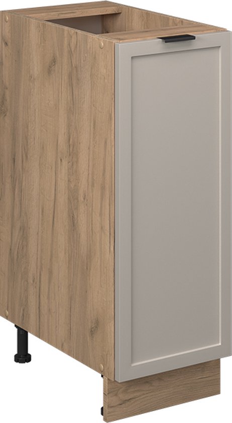 Vicco Fame-Line Armoire à pharmacie – 30 cm sans plan de travail GrisBeige