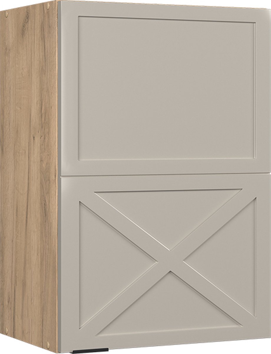 Vicco Fame-Line Hangkast – 50 cm GrijsBeige GrijsBeige/Goudkleurig Eiken