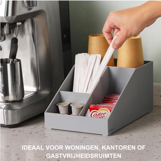 Veilige Voetbescherming Navaris Koffie En Thee Organizer - Bakjes Voor Koffie Cups Suiker Melk Roerstaafjes En Theezakjes - Koffiecups Houder - Voor Thuis Of Kantoor - Crème Bamboe Koffie Organizer Veilige Voetbescherming Navaris Koffie En Thee Organizer - Bakjes Voor Koffie Cups Suiker Melk Roerstaafjes En Theezakjes - Koffiecups Houder - Voor Thuis Of Kantoor - Crème Bamboe Koffie Organizer