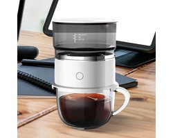 Draagbare Koffiemachine voor Handmatig Brouwen – Mini Automatische Koffiezetter, Koffiepot en Koffiemolen voor Thuis en Reizen, Koffiemaker en Reiskoffiemachine