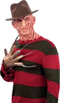 Smiffy's - Costume de films Horreur - Pull rayé de Freddy Krueger Man - Rouge, Vert - Grand - Halloween - Déguisements