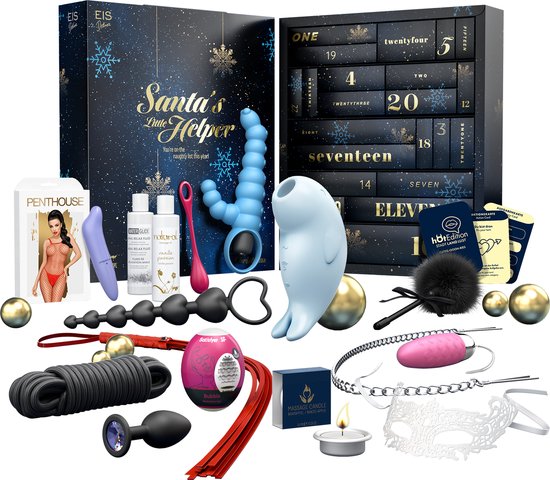 Foto: Eis deluxe erotische adventskalender 2024 voor volwassenen singles koppels 24 sensuele sekscadeaus incl satisfyer seksspeeltjes erotische verrassingen waarde van de goederen 650 