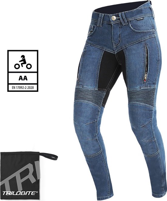 Trilobite 661 Parado Skinny Fit Ladies Jeans Long Blauw Level 2 - Broek