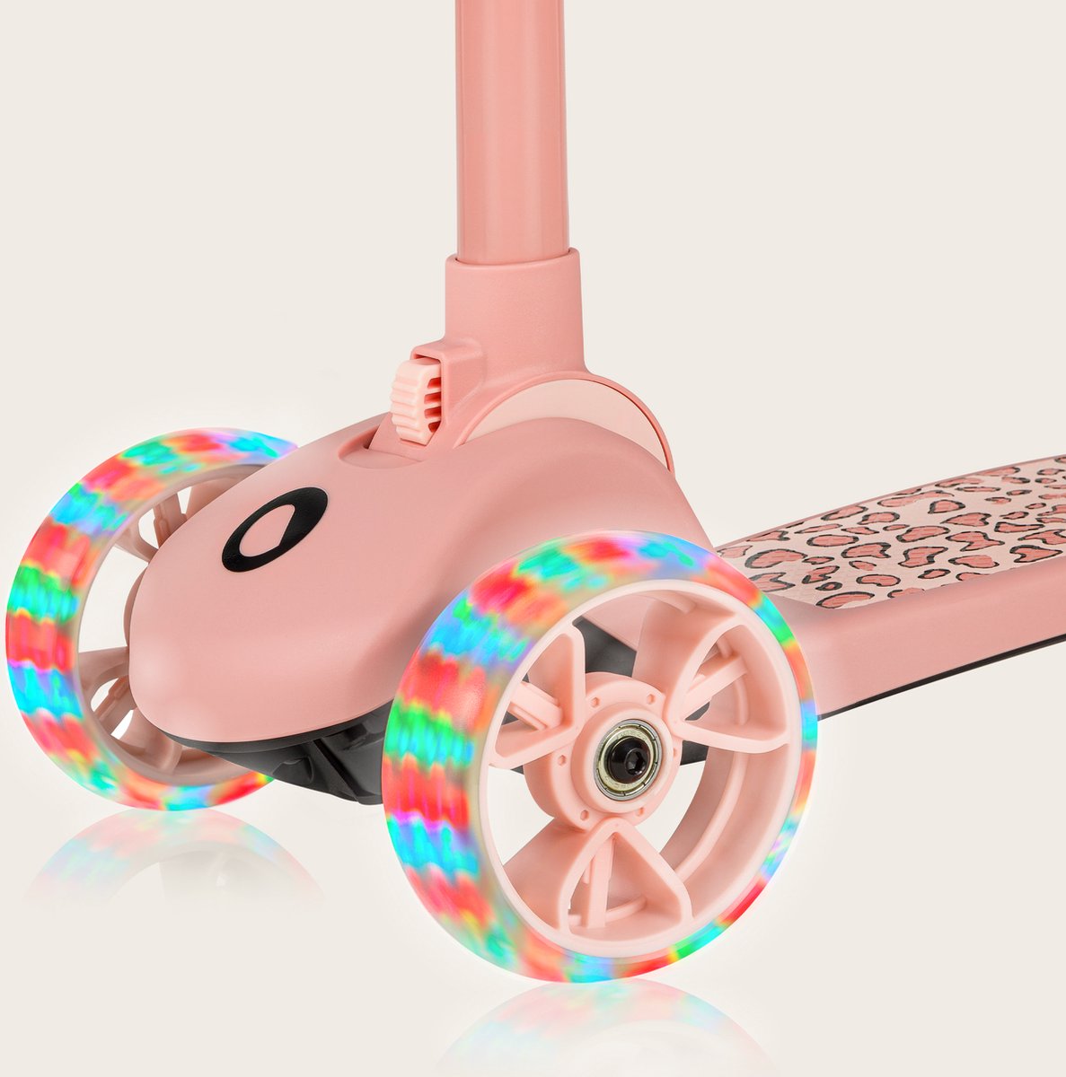 Lionelo Franky Kinderstep 2in1 - LED - 3 wielen - tot 50kg - Fiets en scooter 2in1 - Grote verlichte wielen  - Speelgoedmandje — afbeelding 6