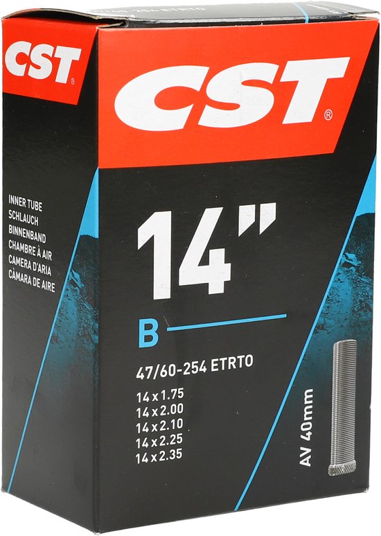 CST Binnenband 14 Inch 14 x 1.75/2.35 Met Autoventiel 40 mm Voor Kinderfiets — afbeelding 4