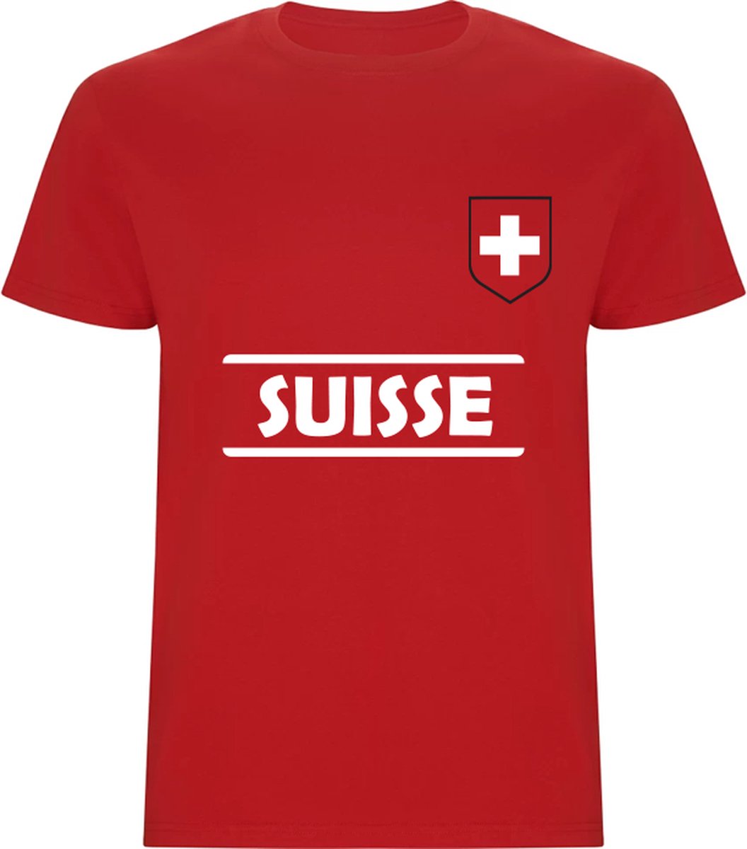 Zwitserland Rood T-shirt - zwitserland - voetbal - club - europa - wedstrijd