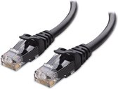 Bol.com SAMTECH Ethernet kabel - Internetkabel - Netwerkkabel RJ45 - CAT6 internet - 1000Mbps - UTP - Patch - 1-meter - Zwart aanbieding