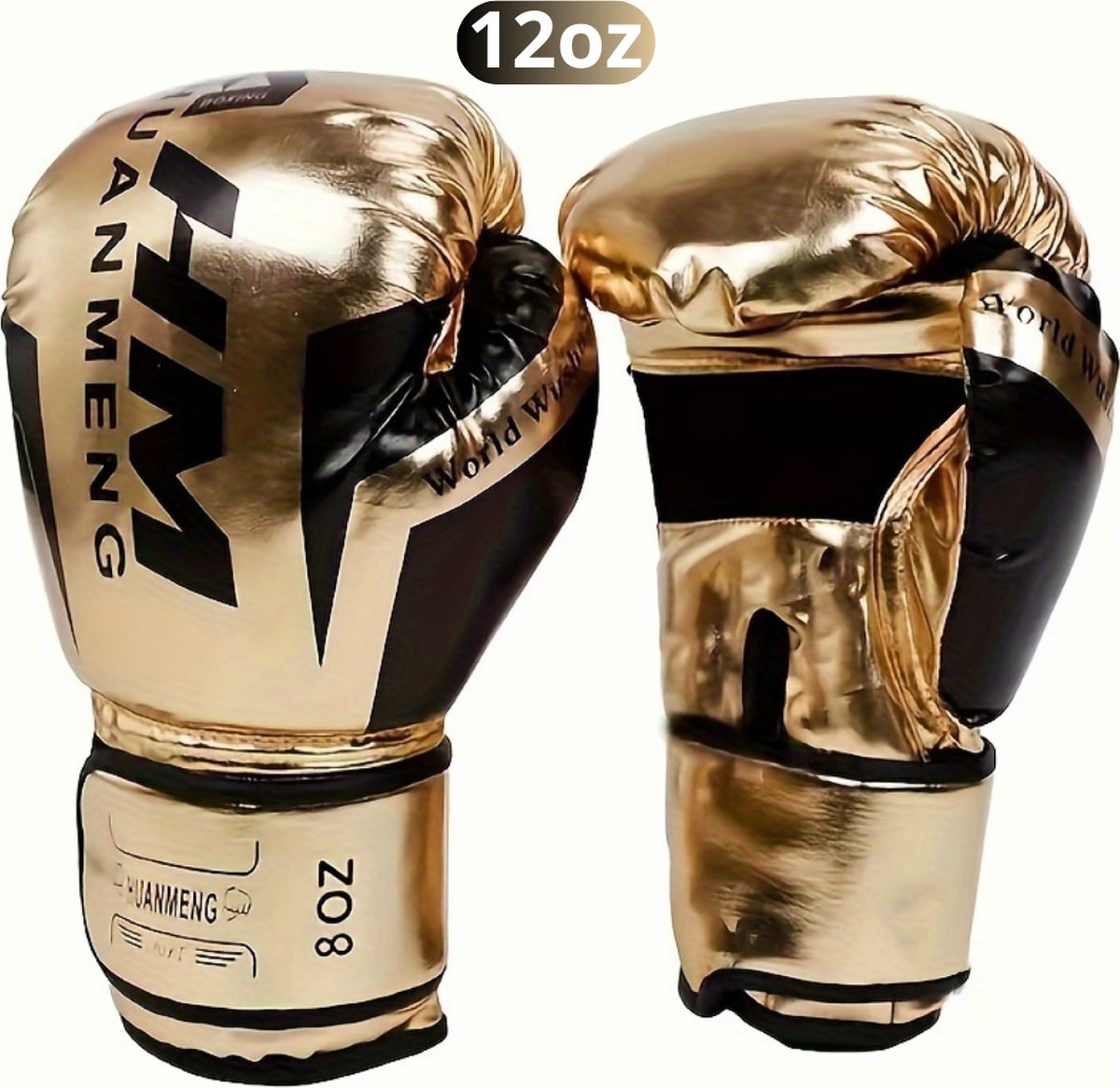 Bovista Vecht Handschoenen - Bokshandschoenen - Boxing Gloves Set - Kickboks Handschoenen - Heren - Dames - Goud - 12 oz