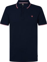 Petrol Industries Heren Polo Shirt - Korte Mouw - Katoen - Herenkleding - Blauw - Maat XL