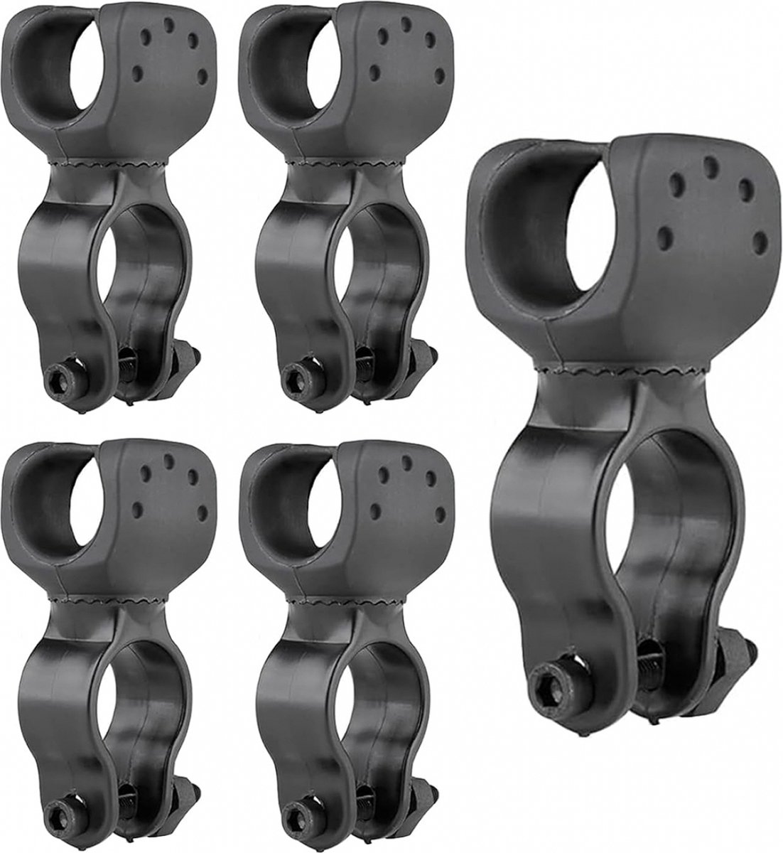 Goedkoopste Stokhouder - 5 Stuks - Krukhouder - Crutch Holder - Walking Stick Holder - de meeste wandelaars - universele krukken stokbeugel - Voor Scootmobiel Rolstoel Fiets Rollator