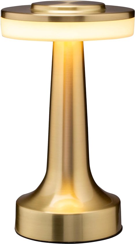 Northpoint LED metalen batterij tafellamp in paddenstoelvorm 28 cm hoog touch-schakelaar outdoor lampenkap terraslamp beige Northpoint LED metalen batterij tafellamp in paddenstoelvorm 28 cm hoog touch-schakelaar outdoor lampenkap terraslamp beige