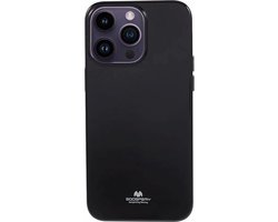 Goospery – iPhone 15 Pro Max – Backcover hoesje – Jelly – Zwart