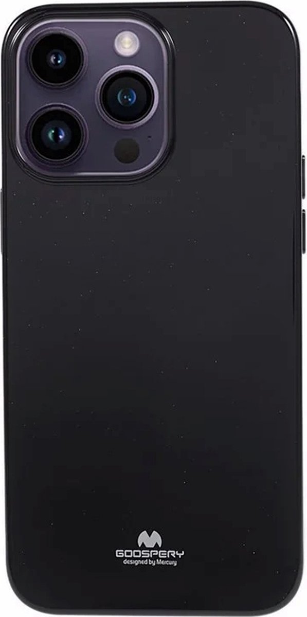 Goospery – iPhone 15 Pro Max – Backcover hoesje – Jelly – Zwart