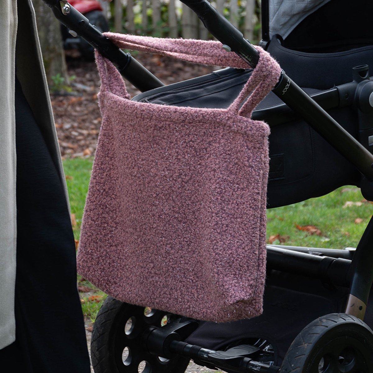 Wallabag - Tote Bag - Luiertas - Shopper - Mom Bag Sparkle Teddy Pink – foto 5