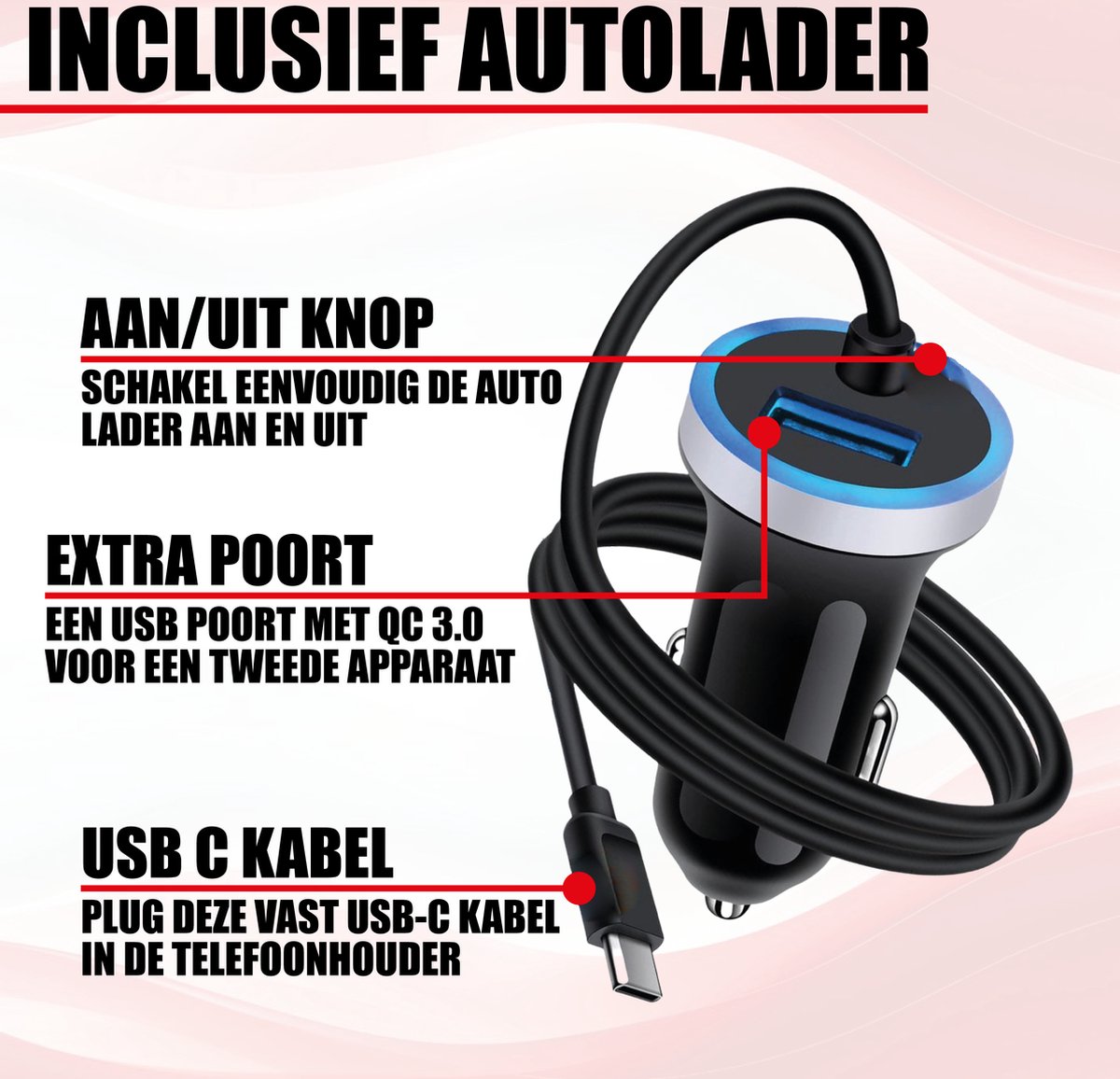 Support Chargeur Voiture Sans Fil Magsafe Pour IPhone 12/13/14 - Noir - Clip à Ventilation - Neuf Avec Câble