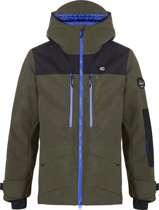 Veste de sport d'hiver Rehall FLIGHT-R pour homme, verte, taille M - Veste de ski - Veste de snowboard - Parka