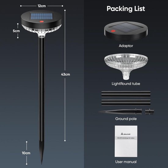 Solar buitenverlichting Ashlyn grondspots/pennen 1,4 W | 8720169362246 | Philips