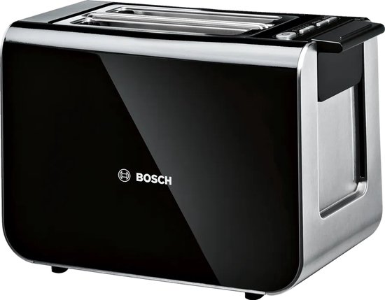 Bosch Kompakt Styline, schwarz Broodrooster Zwart