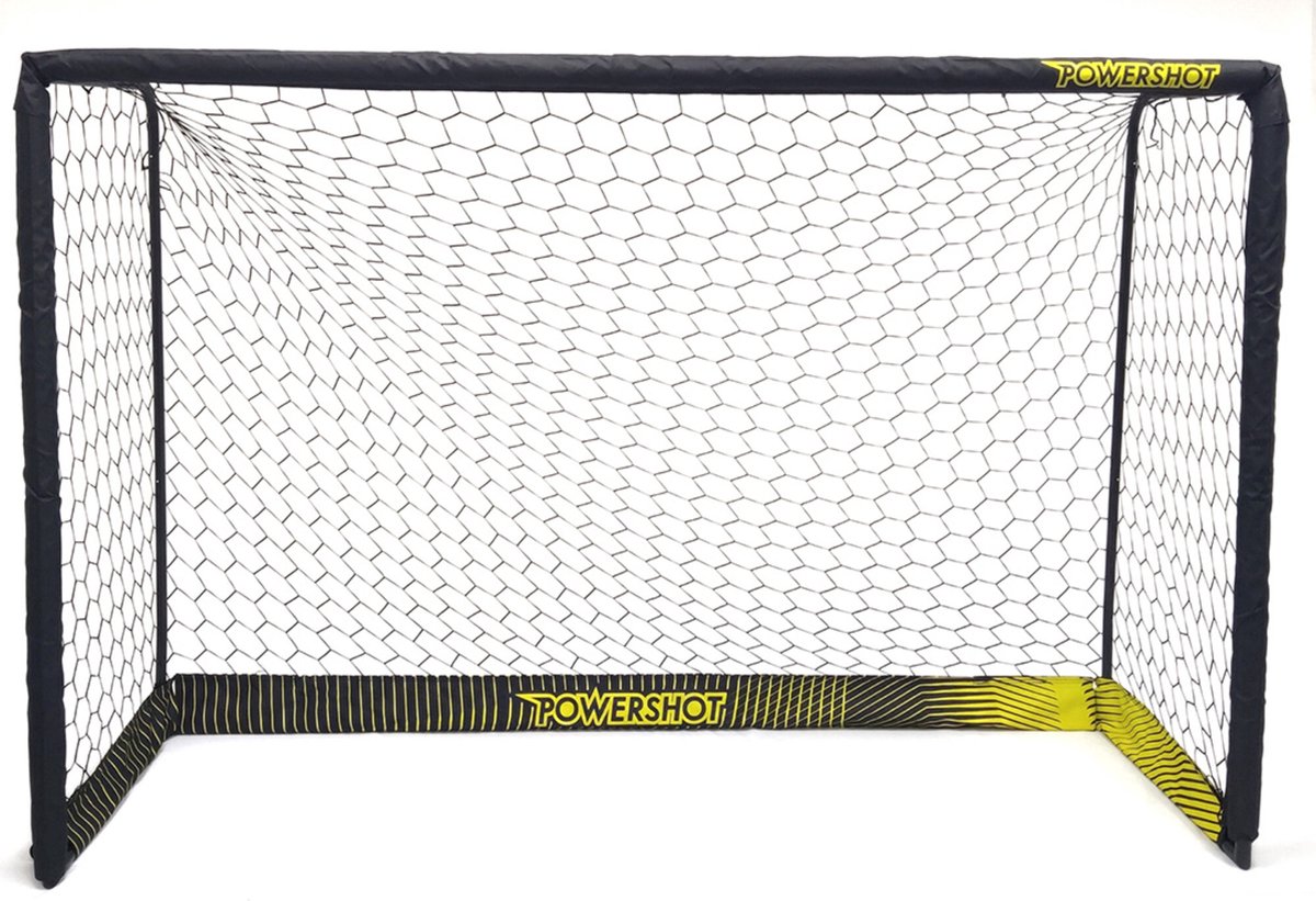 Zwart stalen voetbaldoel - 5 x 2m