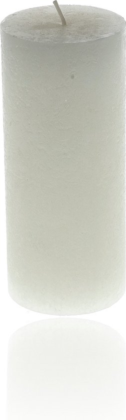 Stompkaarsen Wit Ø7 cm x 16 cm - 68 Uur Brandtijd | Cadeautip - Kaars voor Familie en Kerstdecor