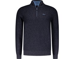 NZA New Zealand Auckland - Half zip trui - Heren - L - Blauw - Katoen - 24HN414 Christopher