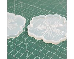 MGM Trading - Hars Silicone Resin Mallen - Epoxy Mallen van siliconen - Creatieve epoxy mal om onderzetters, etc te maken - 2 Stukken