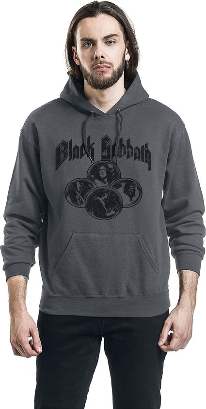 Pull à capuche Black Sabbath Multi Portrait Anthracite L Homme