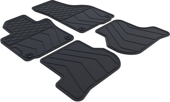 Tapis de voiture en caoutchouc Volkswagen Golf 6 - Année de construction : 2008 - 2012 - Ajustement d'origine - 4 pièces