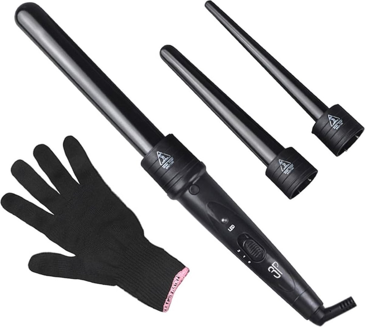3-in-1 verwisselbare krultangset voor veelzijdige styling