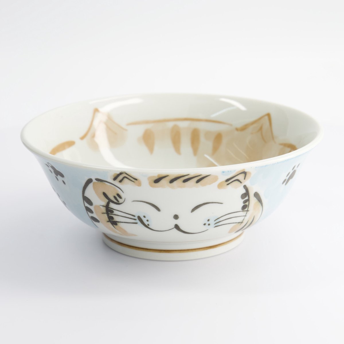Tokyo Design Studio - Kawaii - Blauwe Ramen bowl - Ramen kom - Noodle kom - 20.3 x 8cm - 1000ml