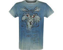 T-shirt Looney Tunes Wile E. Coyote - Pensées intérieures turquoise L Homme