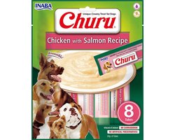 Inaba Churu Hondensnack Chicken & Salmon 8 x 20 gr